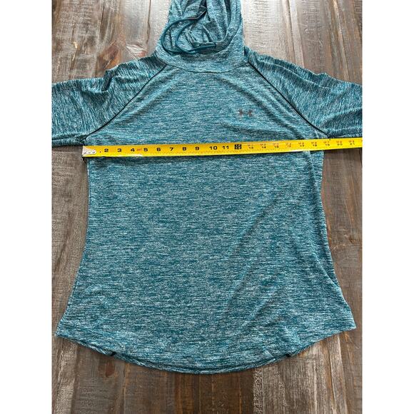 Under Armour Womens Velocity Wordmark Hoodie Size Medium Blue - Picture 6 of 9